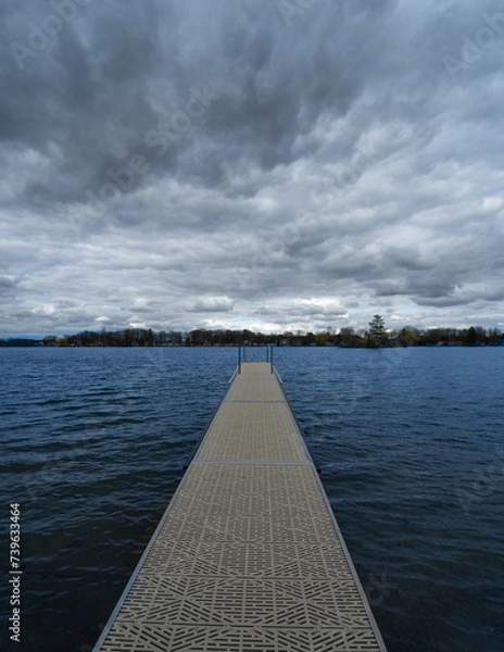 Obraz pier on the lake