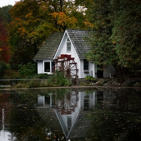 Obraz old mill on the river