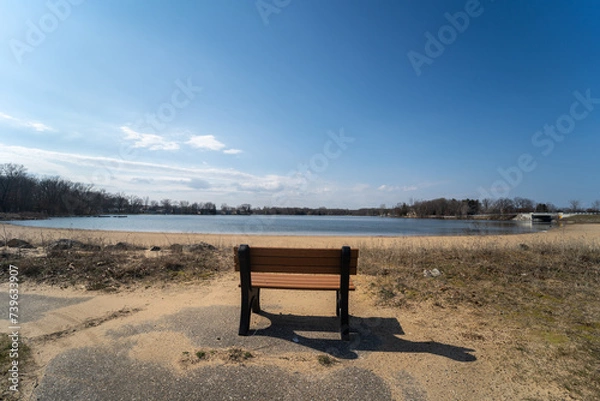 Obraz bench in the park