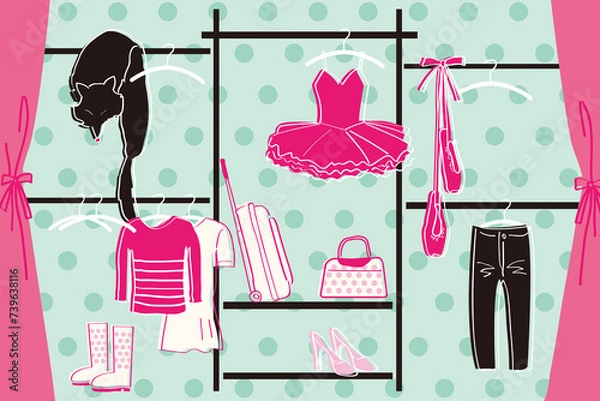 Obraz Closet illustration