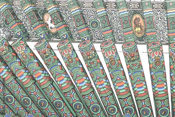 Obraz dancheong illustration