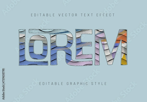 Obraz Lorem Editable Text Effect