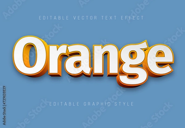 Obraz Orange Editable Text Effect