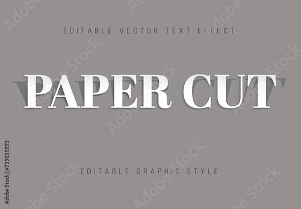 Obraz Paper Cut Editable Text Effect