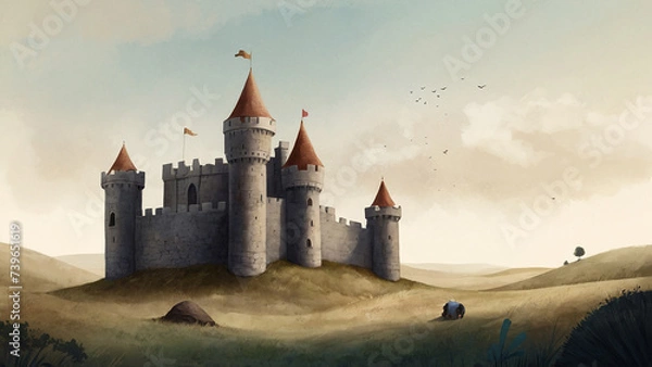 Obraz castle on the hill.
Generative AI