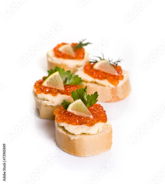 Fototapeta Canape with Caviar