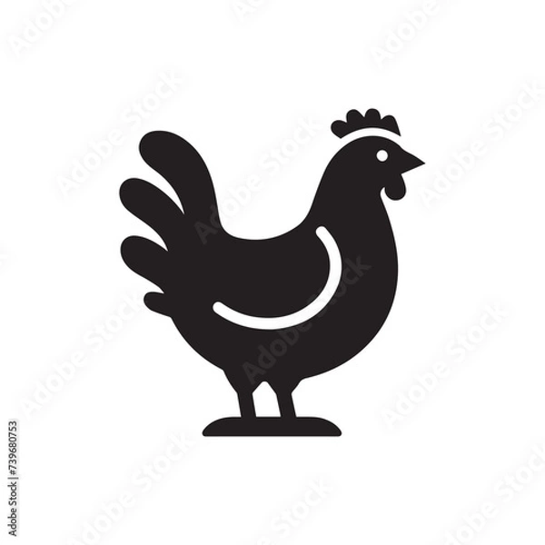 Obraz hen and chicken icon 