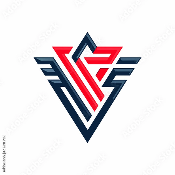 Fototapeta Elegant Logo Mark with Contemporary Branded Lines