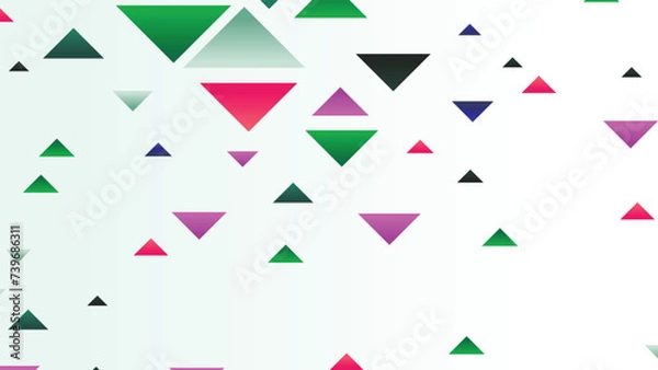 Obraz Abstract geometric shapes background with triangle