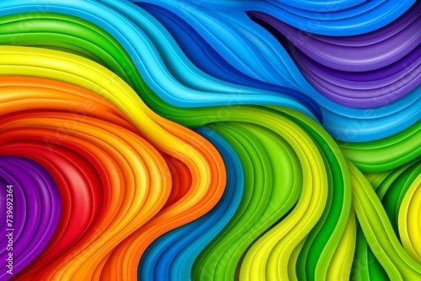 Fototapeta Abstract Colourful background. Generative AI