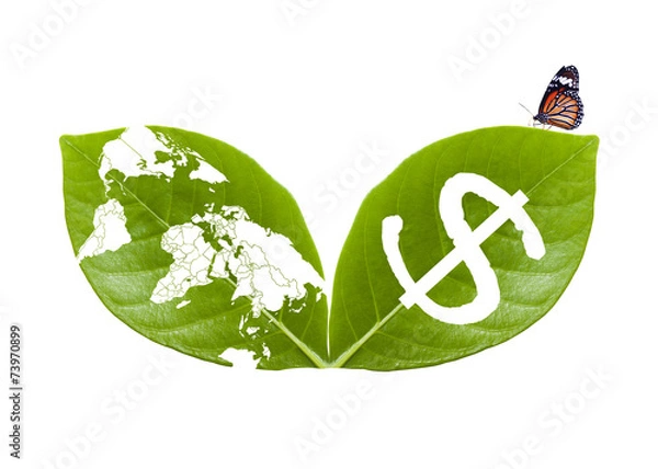 Obraz save the earth, save money I