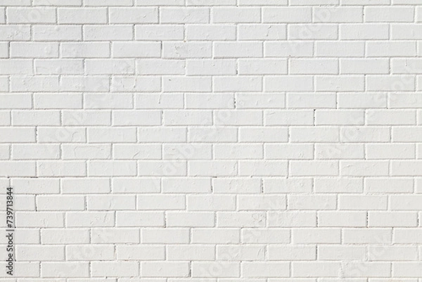 Obraz Texture di muro bianco con mattoncini