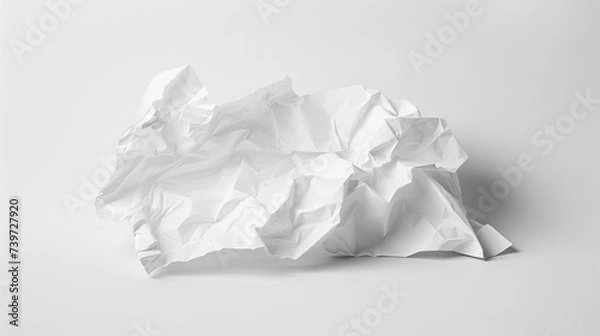 Obraz Crumpled paper. Generative AI