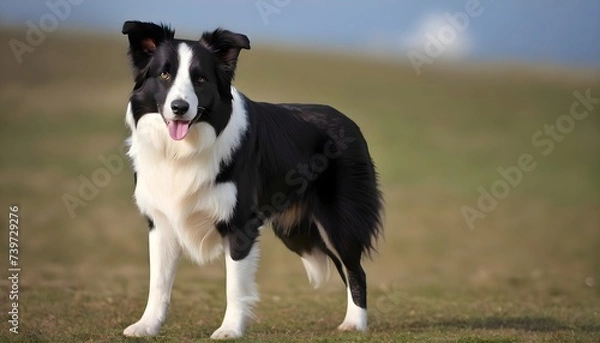 Obraz border collie playing with ball