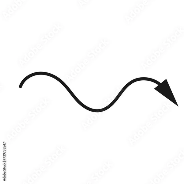 Fototapeta Abstract Line Arrow