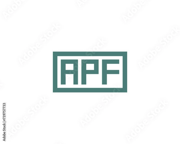 Fototapeta APF logo design vector template