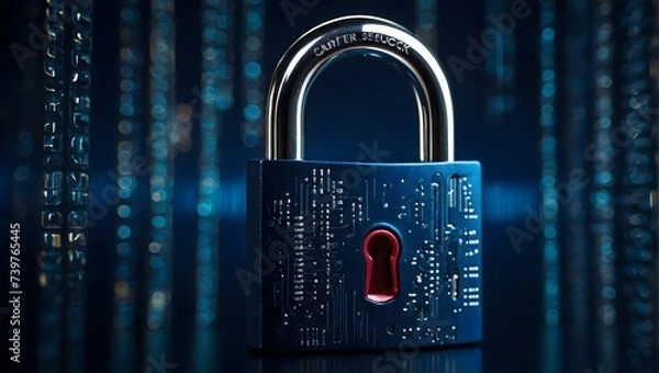 Fototapeta Digital Secure Lock