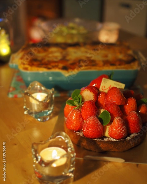 Fototapeta テーブルの上のご馳走