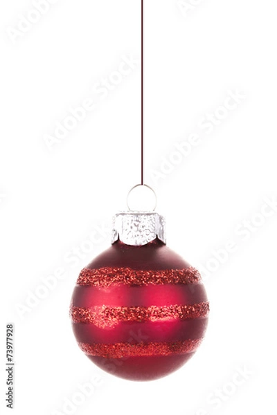 Fototapeta Rote Weihnachtskugel