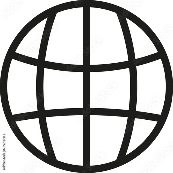 Obraz Contact Us Worldwide Icon in Light Style
