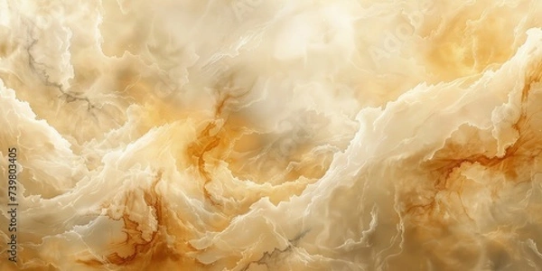 Obraz Gentle and fluid beige abstract watercolor wash, perfect as an artistic background