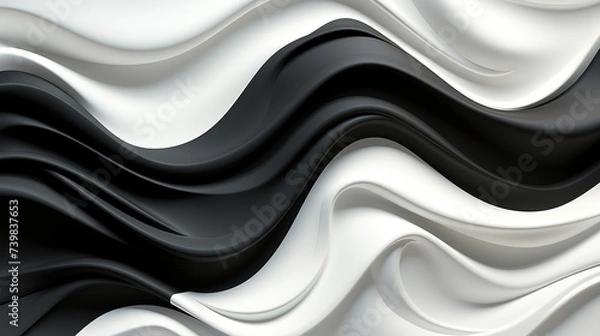 Fototapeta Sketch lines, random lines, waves art background