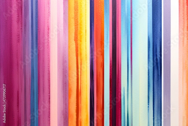Fototapeta Closeup of abstract watercolor paint. Generative AI (생성형 AI)