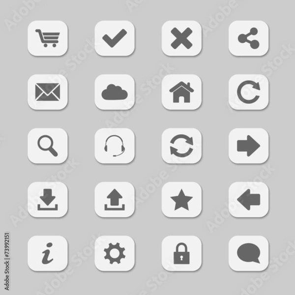 Fototapeta Web icons