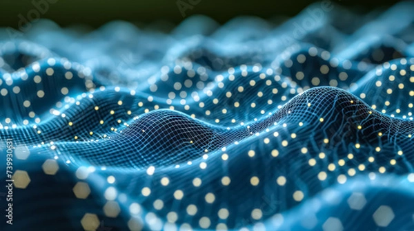 Obraz Futuristic elements dark color scheme abstract background