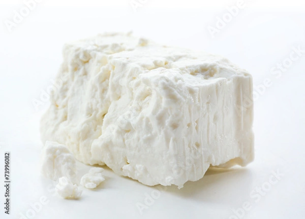 Obraz Ser feta izolowany na białym