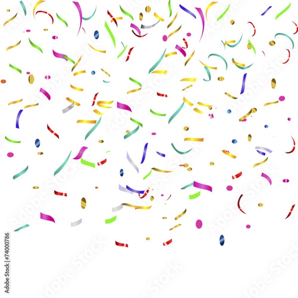 Obraz confetti and streamers