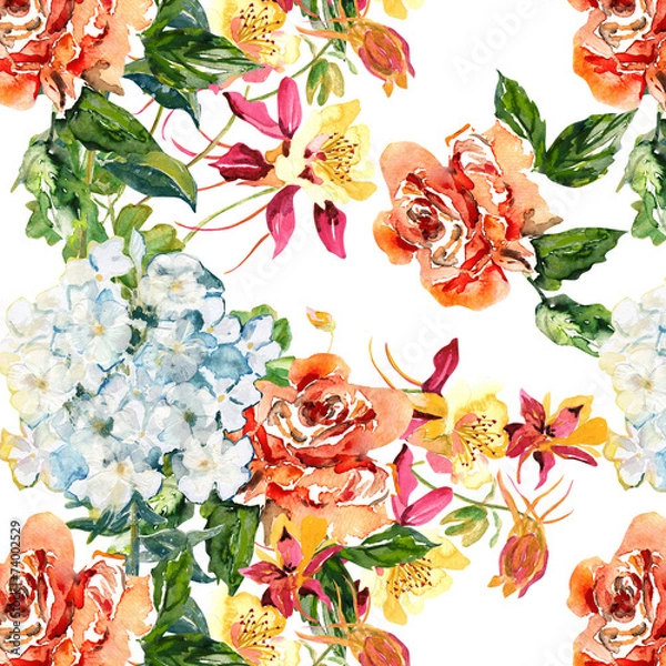 Obraz Bloomig seamless pattern