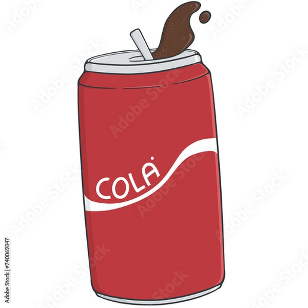 Obraz cola can illustration