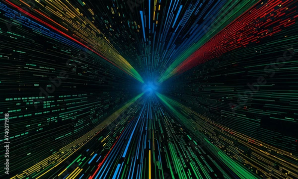 Obraz Technological Quantum Background #10 - 202402