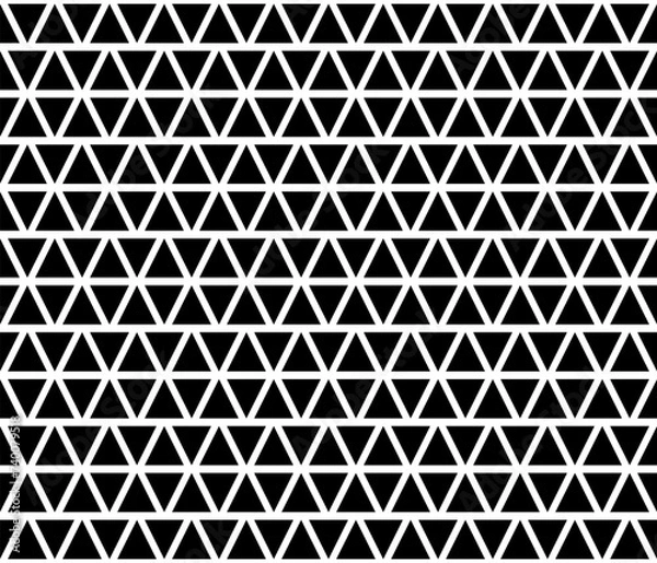 Obraz Black diamond seamless pattern design. Simple geometric shape fabric pattern background vector. Wall and floor ceramic tiles pattern.