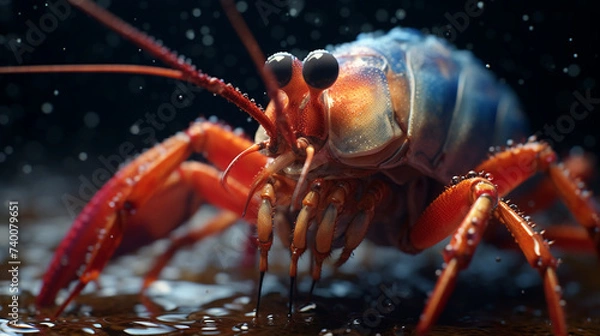 Fototapeta lobster on the water
