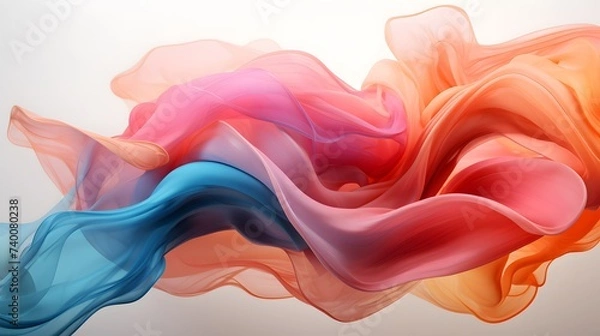 Fototapeta Seamless abstract color wallpaper. Wavy fluid pattern.