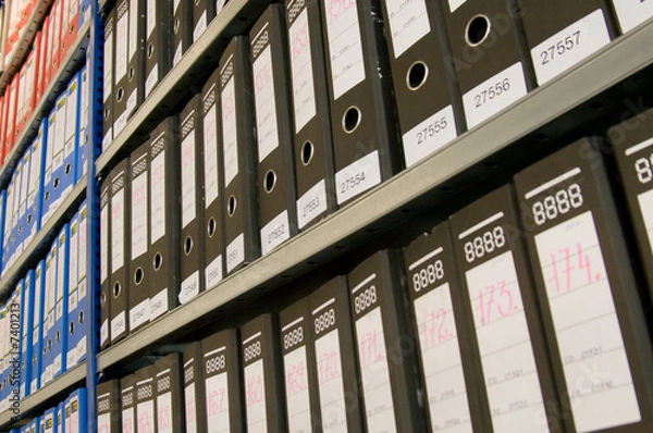 Fototapeta File folders