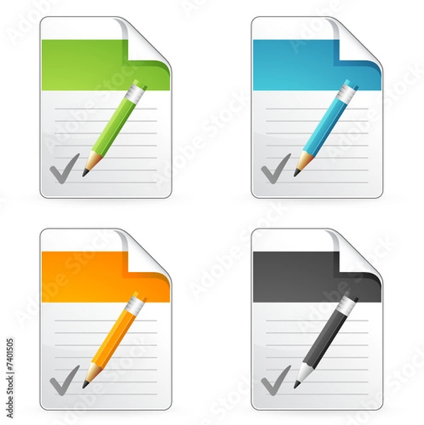 Fototapeta fichier écriture