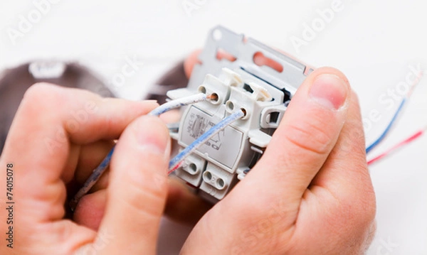 Obraz Handyman Installing Socket