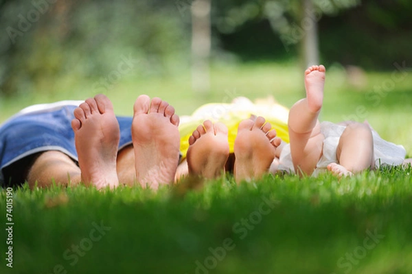 Fototapeta Feet of Family