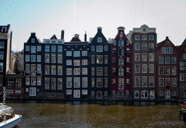 Obraz historische Häuser in Amsterdam 