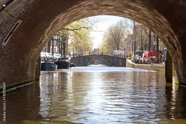 Obraz Kanal in Amsterdam