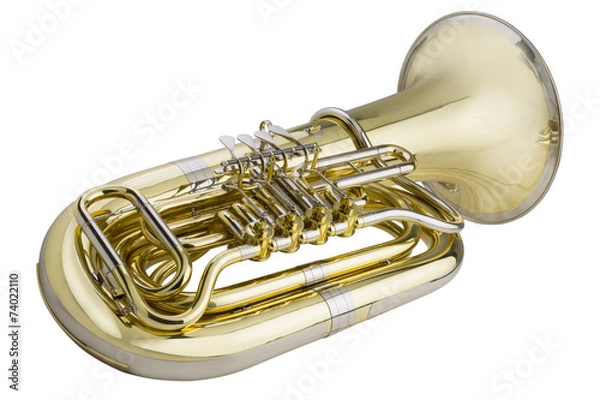 Obraz Tuba auf weissem Hintergrund