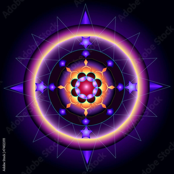 Obraz Mandala star birth
