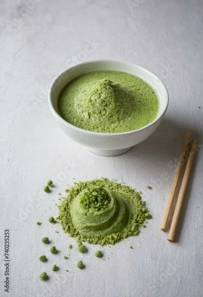 Fototapeta Matcha Ice Cream Presentation
