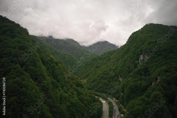 Obraz Clouds over the mountains