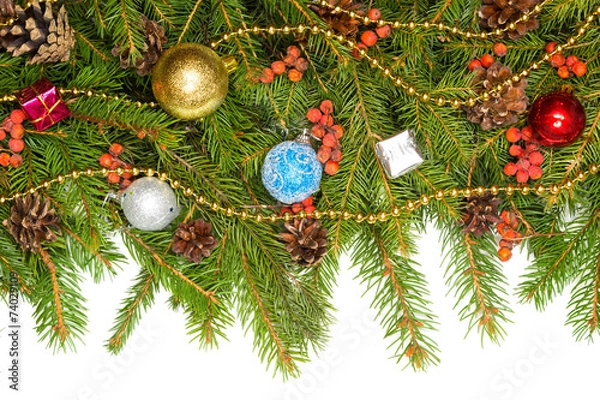 Obraz Christmas background. Eve framework