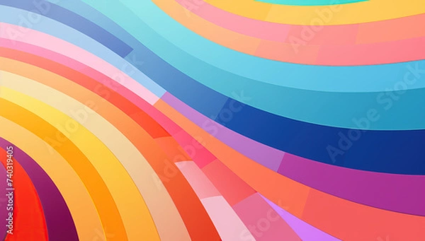 Obraz abstract colorful wavy striped background