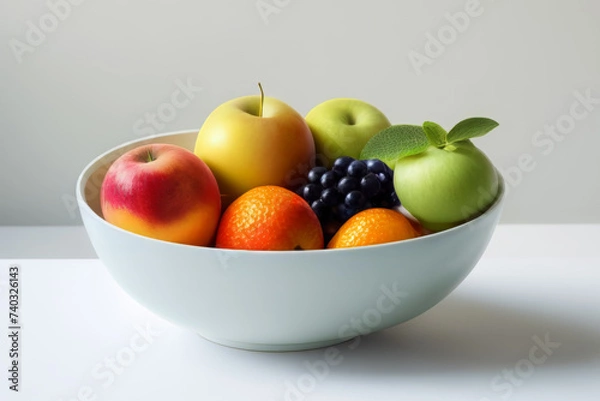Obraz Super Fresh Delight: Vibrant Fruits in a Bowl